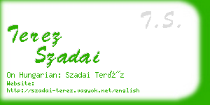 terez szadai business card